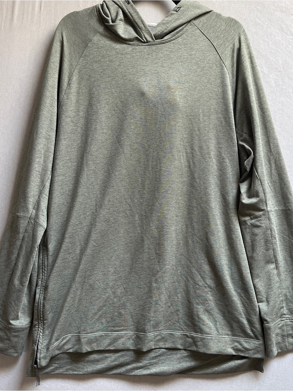 RYU Muted Grey Light Hooded Pullover Sweatshirt Hoodie XL